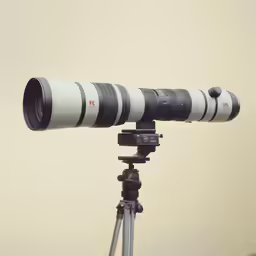 a camera sitting on top of a tripod
