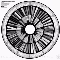 a drawing of a circular object