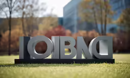 the word iobend is made of large white letters
