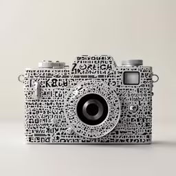 a camera that has a lot of things on it