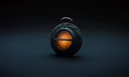 an illuminated alarm clock sitting on a dark table
