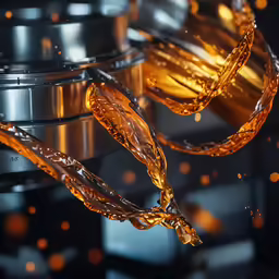 some type of liquid is mixed on a machine