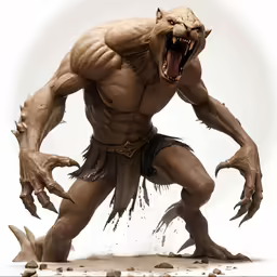 a cartoon man with big teeth and a very aggressive look