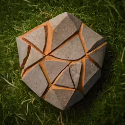 a picture of something from above with some bricks on top of it