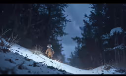 a man standing on top of a snow covered slope