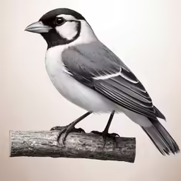 a bird sitting on top of a branch of wood