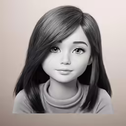 a close up photo of a doll wearing a sweater
