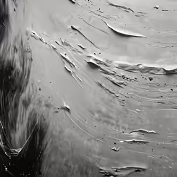 an umbrella and rain falling on it