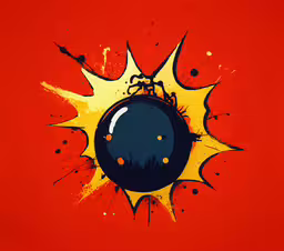 a spider is crawling on top of a round object,a black and yellow ball and some other objects
