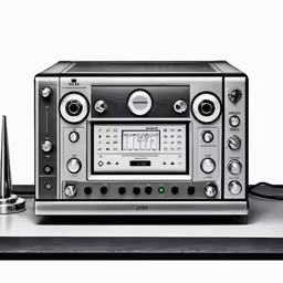 an analog radio with two remote controls