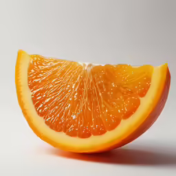 the orange is cut in half on the table