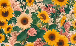 some very pretty flowers together with some nice colors