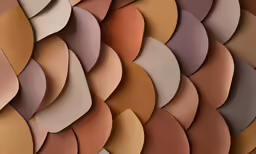 an abstract wall made up of several different colors