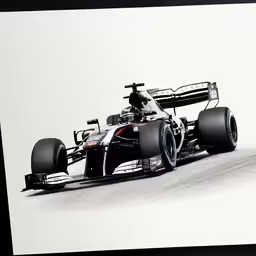 a drawing of a race car is shown