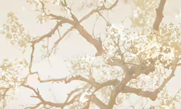 an image of leaves that have been pressed on the branches