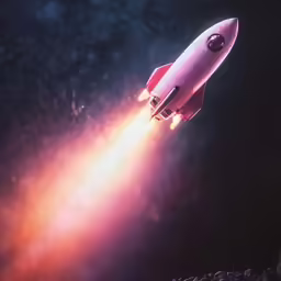 the space shuttle is launched into orbit on a mission