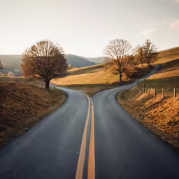 the view of two roads near one another