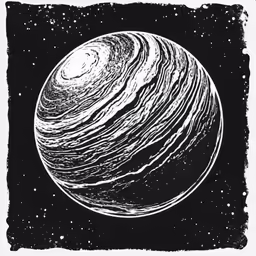 the planet, drawn by hand with a pen on it