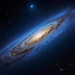 a very close up image of a very large galaxy