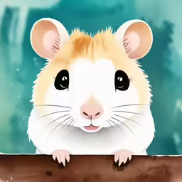 a mouse is looking out the window