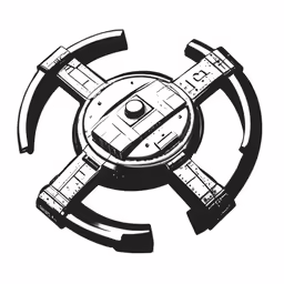 a stylized illustration of the emblem for the band