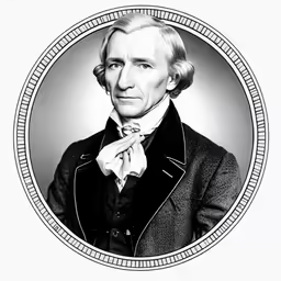 an engraving of president george washington