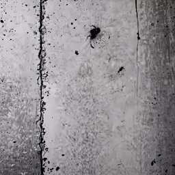 two black and white photos with very small cracks in it