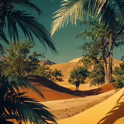 the view of an empty area in a desert