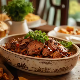 a table that has some food in a bowl