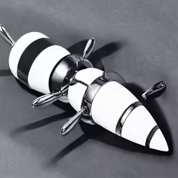 some very fancy chrome plated objects on a black background