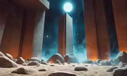 space and planets from an alien setting by corbe