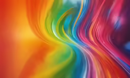 colorful artwork showing many curves and colors