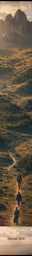 a field and hill with some rocks in it