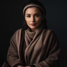 a woman with her arms crossed in front of her