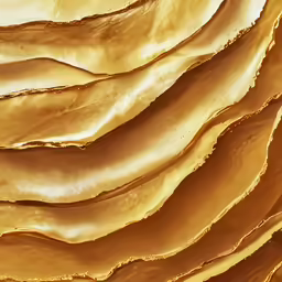 a yellow surface with gold highlights
