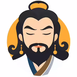 an avatar with his eyes closed and his hair styled in asian art