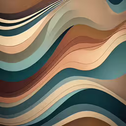 an abstract abstract artwork piece of wavy design,an abstract art painting of a wavy line design