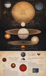 different lines of lines with colors and shapes