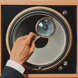someone is using a saucer on a stove
