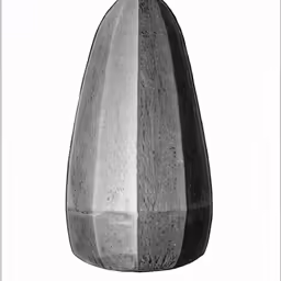 a close up of a vase in black and white