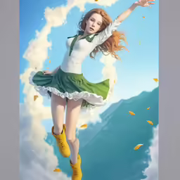 the digital painting of the girl is very beautiful