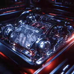 a large engine is shown in this shot