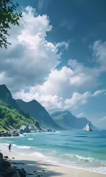 a white boat that is on some water