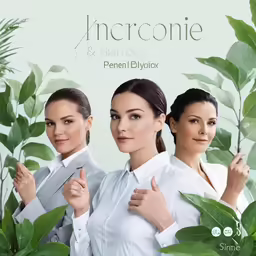 two women with their fingers up, and one with her hand in front of her chest
