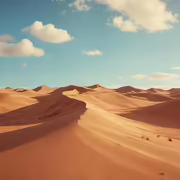 large and tall desert landscape on a partly cloudy day