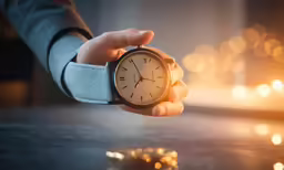 person with a watch in their hand looking at the camera