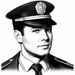 a man in military clothes wearing a cap