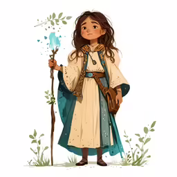 the character of the movie brave is shown holding a wand