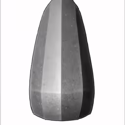 black and white photograph of a vase with a geometric pattern