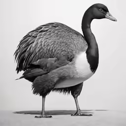 a black and white photo of a bird
